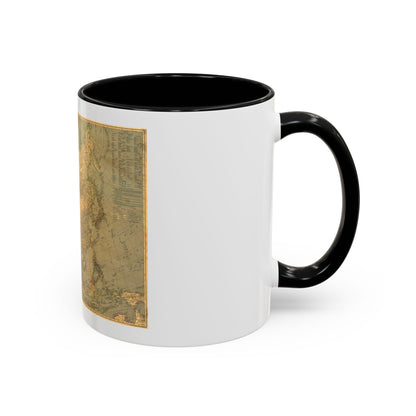 Asia and Adjacent Regions (1933) (Map) Accent Coffee Mug