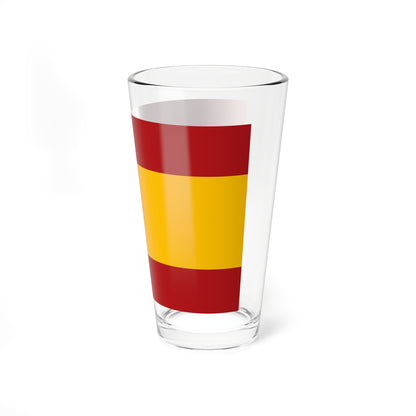 Bandera de Espana sin escudo (Spain) Pint Glass 16oz