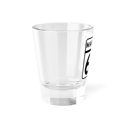 MD Route 66 (Maryland) (Road Sign) Shot Glass 1.5oz