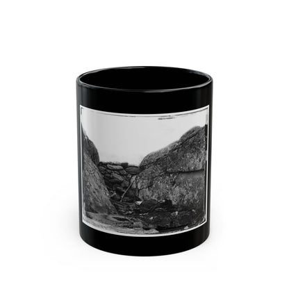 Gettysburg, Pa. Dead Confederate Soldier In Devil's Den (U.S. Civil War) Black Coffee Mug