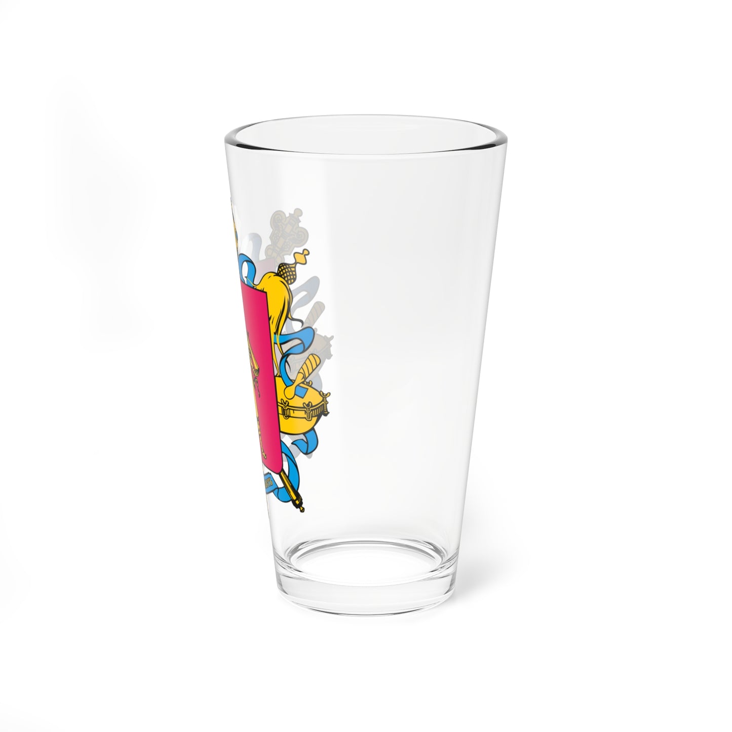 Coat of arms of Zaporizhia Oblast (Ukraine) (Coat of Arms) Pint Glass 16oz