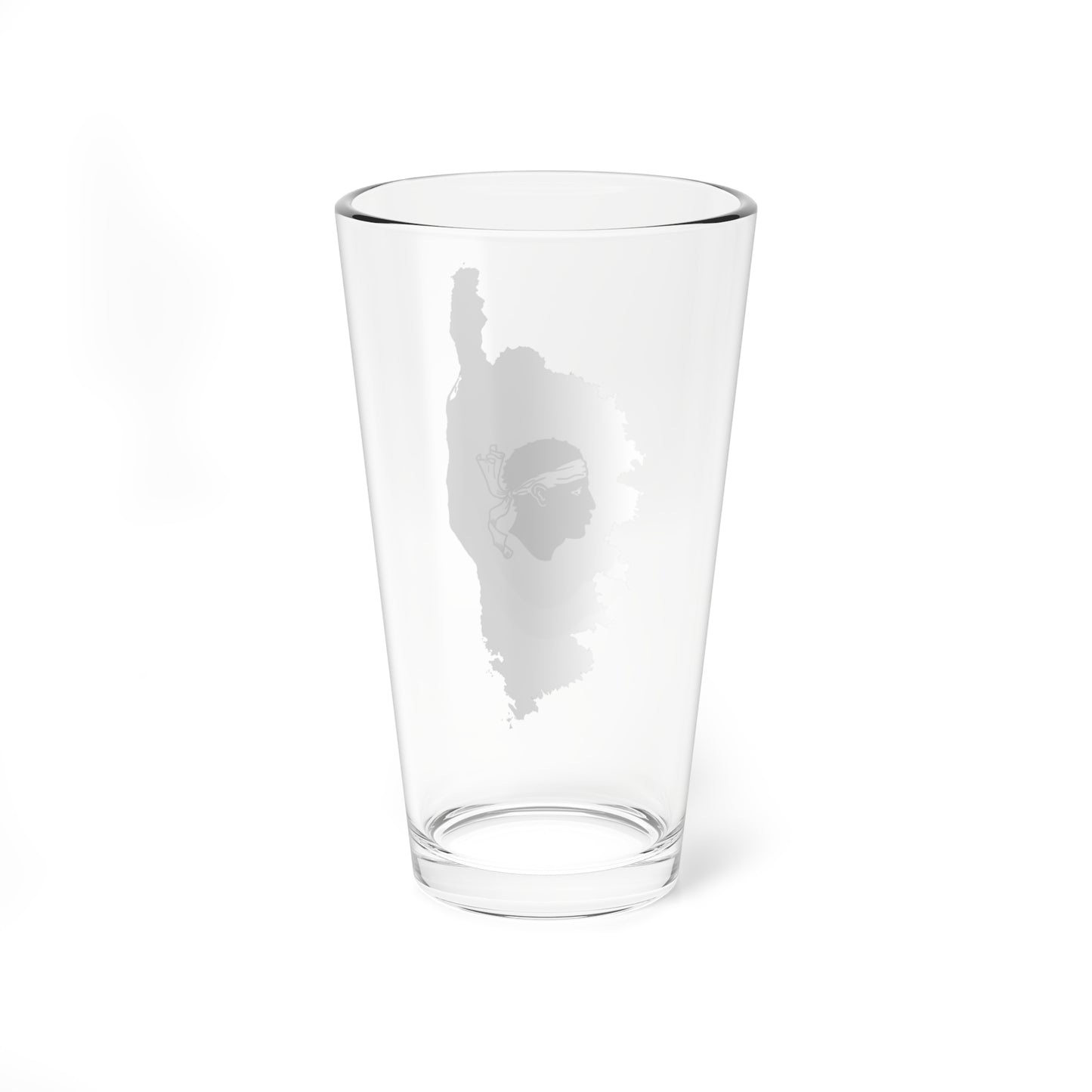 Flag-map of Corsica (France) Pint Glass 16oz