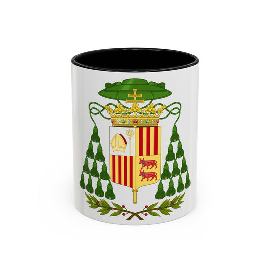 Historical Coat of Arms of Ecclesiastic Co-Prince of Andorra - Accent Coffee Mug