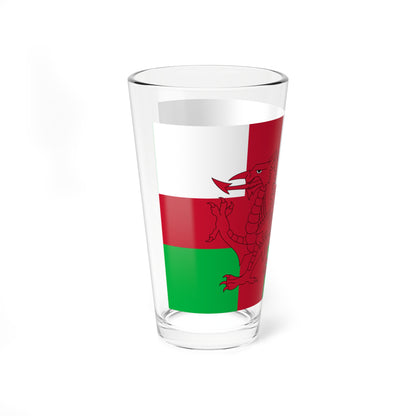 Wales Nordic flag proposal (United Kingdom) Pint Glass 16oz