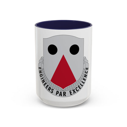 980 Engineer Battalion (U.S. Army) Accent Coffee Mug