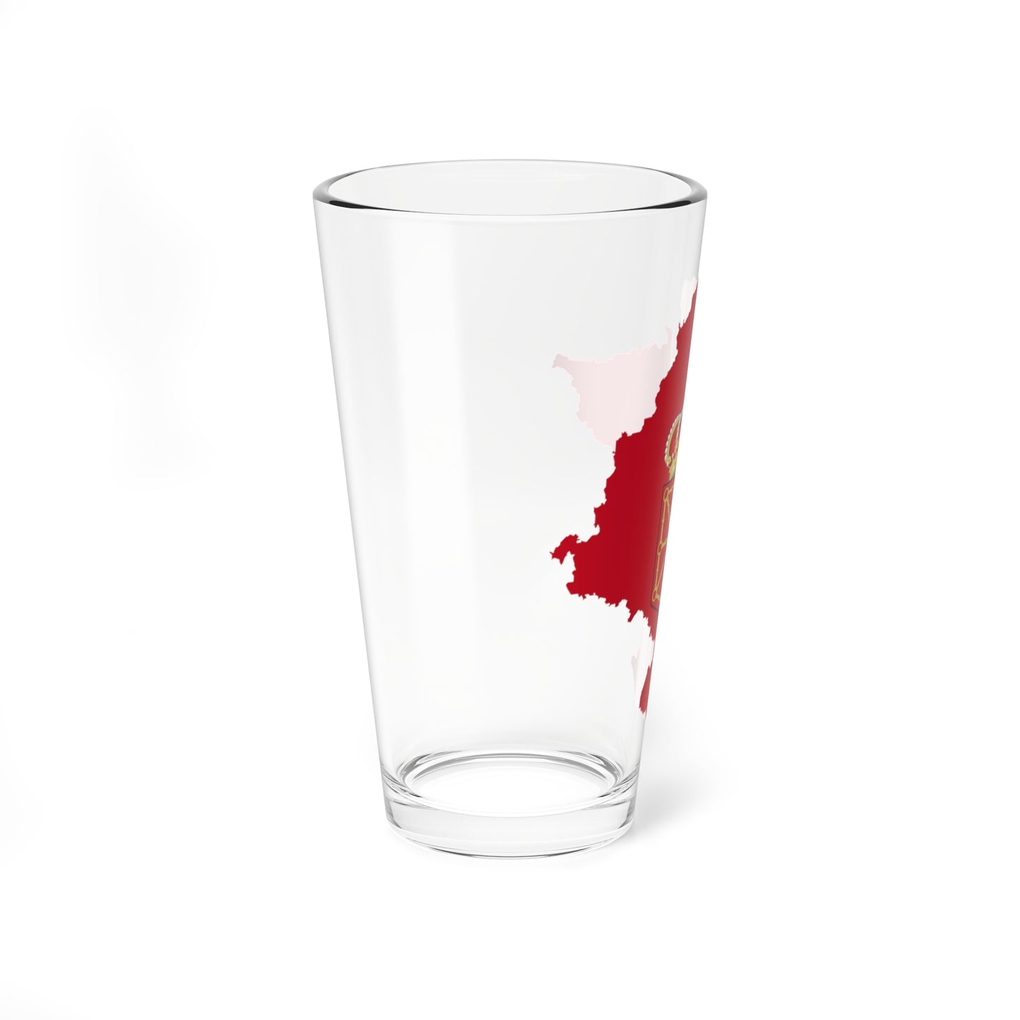 Flag map of Navarre (Spain) Pint Glass 16oz