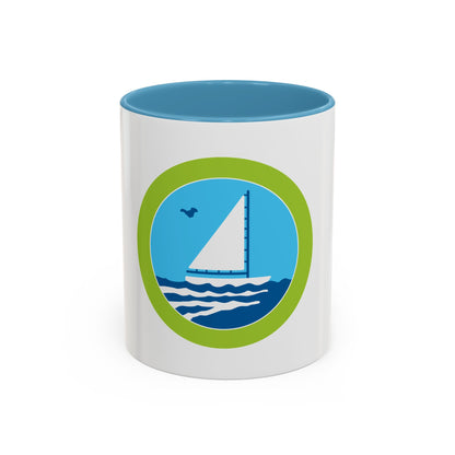 Small Boat Sailing (Boy Scout Merit Badge) Accent Coffee Mug