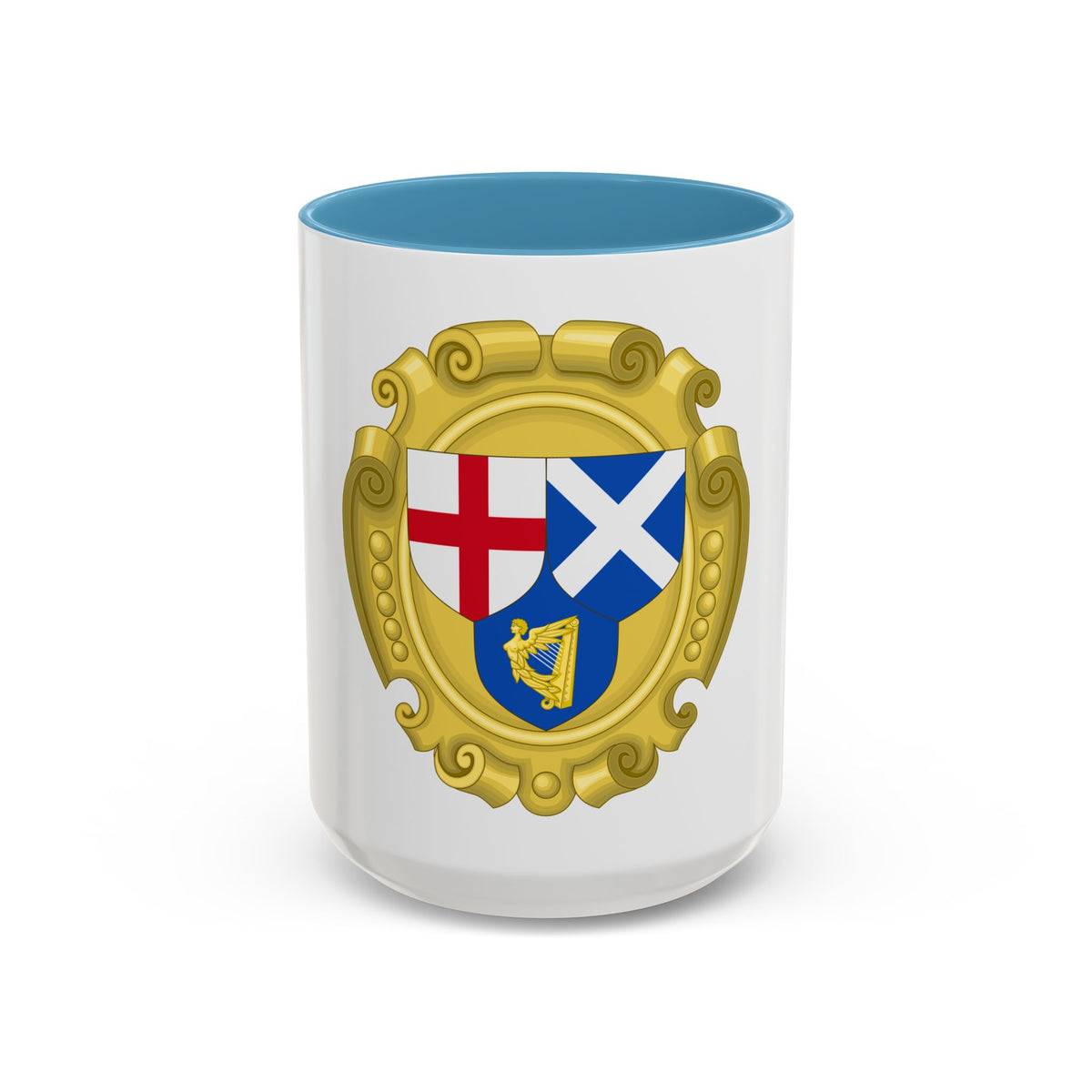 Coat of Arms of the Commonwealth of England, Scotland and Ireland - Accent Coffee Mug