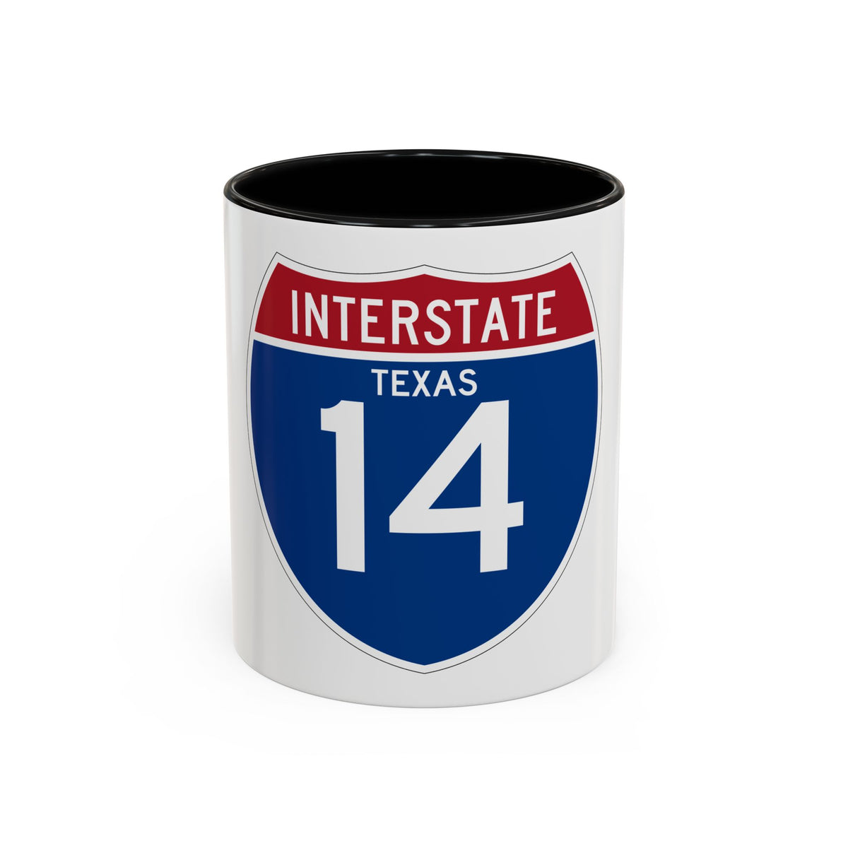 Interstate 14 (U.S. Highways) Accent Coffee Mug