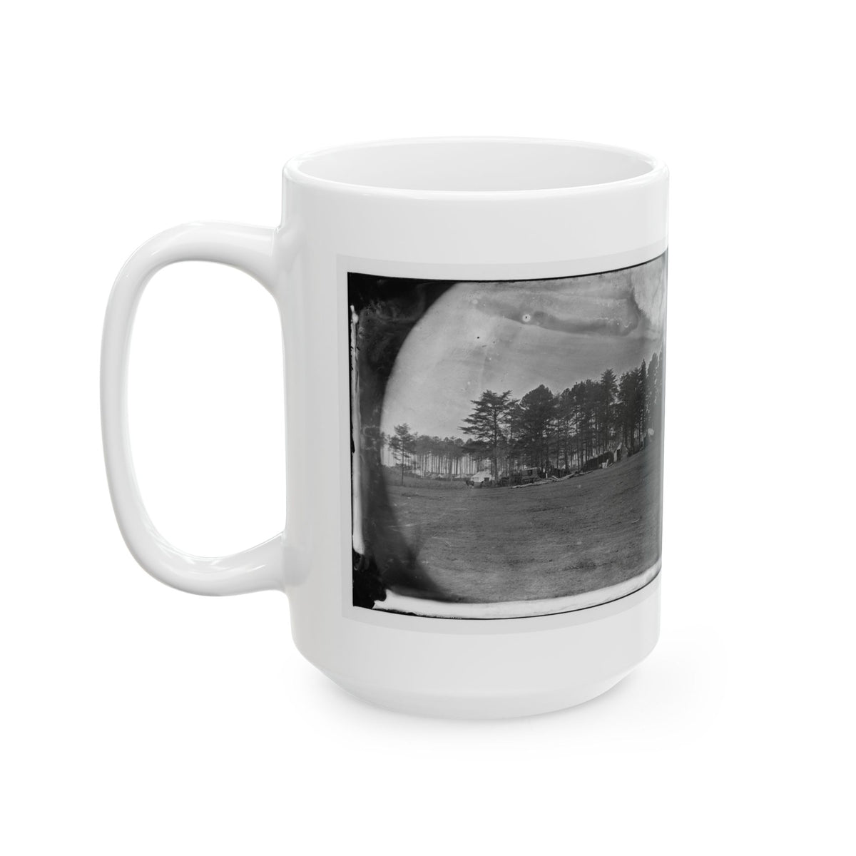 Brandy Station, Virginia. Quarters Of Capt. Clinton, C.S. Of Provost Marshals Department. Headquarters, Army Of The Potomac (U.S. Civil War) White Coffee Mug