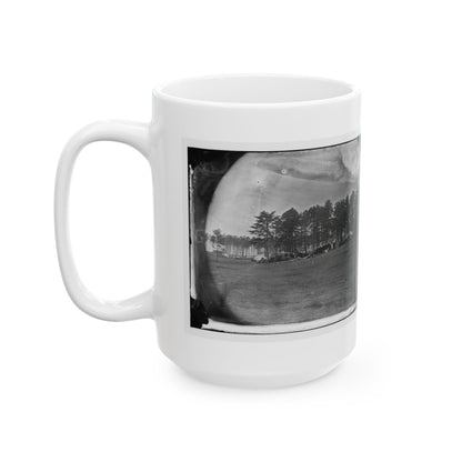 Brandy Station, Virginia. Quarters Of Capt. Clinton, C.S. Of Provost Marshals Department. Headquarters, Army Of The Potomac (U.S. Civil War) White Coffee Mug