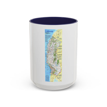 USA - California (1993) (Map) Accent Coffee Mug
