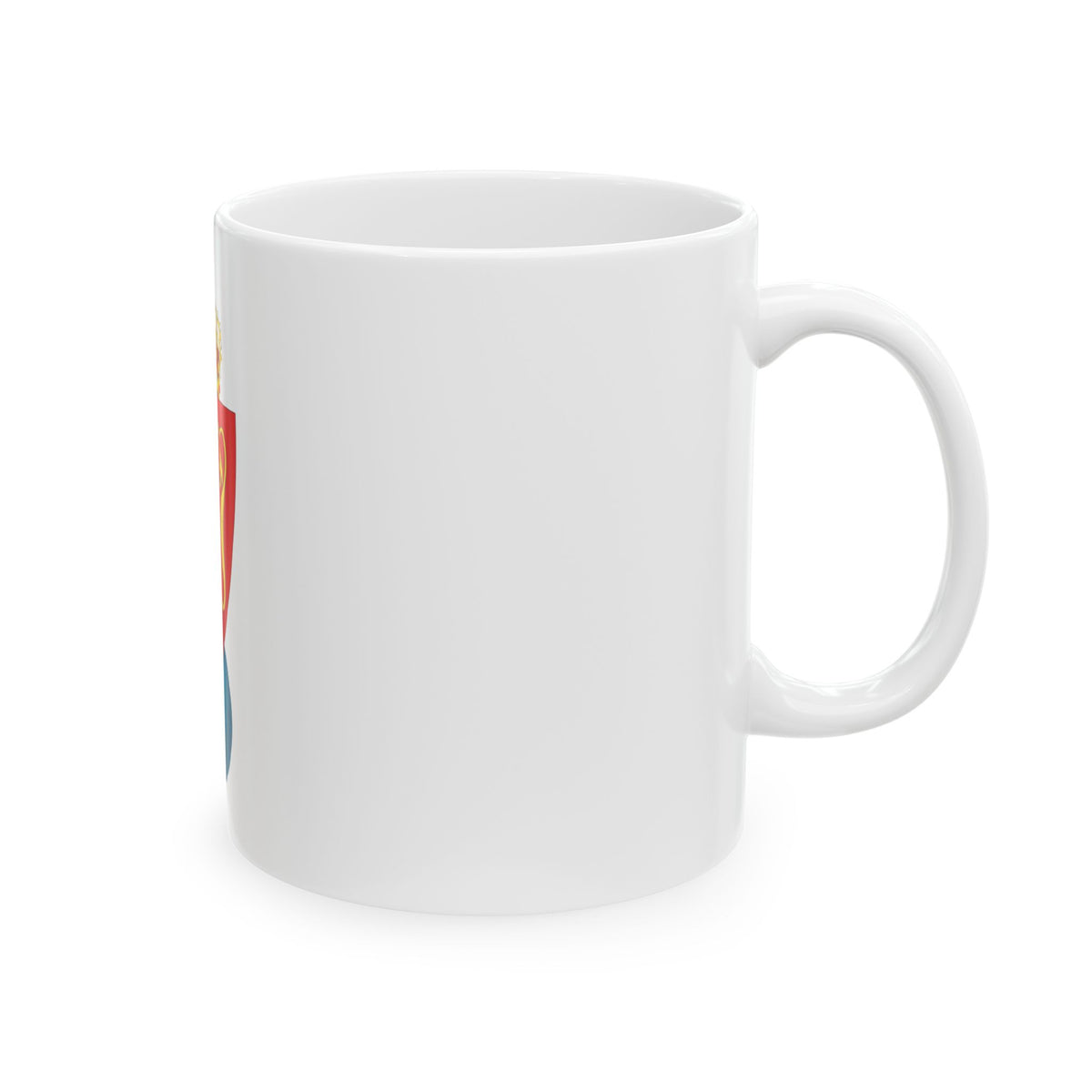 Coat of arms of the Geographical Survey of Norway - White Coffee Mug
