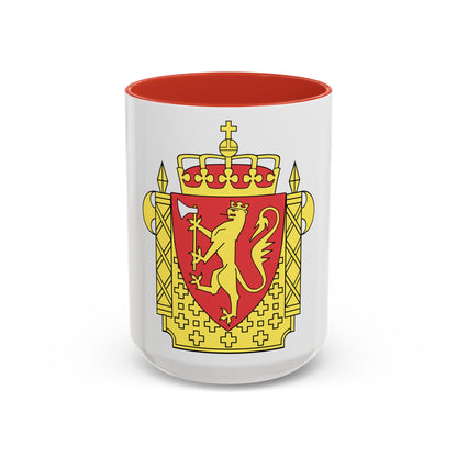 Coat of arms of the Norwegian Police Service - Accent Coffee Mug
