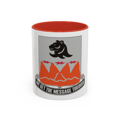 4 Signal Battalion (U.S. Army) Accent Coffee Mug