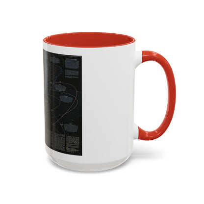 Space - Solar System- Our Sun's Family (1990) (Map) Accent Coffee Mug