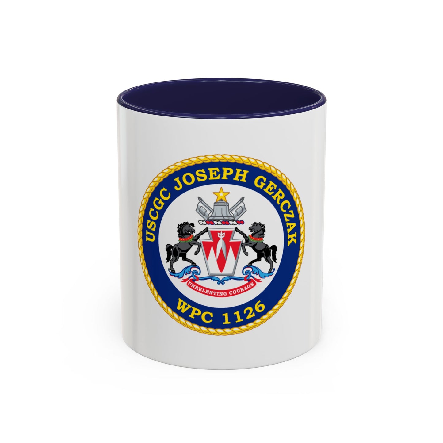 USCGC JOSEPH GERCZAK WPC 1126 (U.S. Coast Guard) Accent Coffee Mug