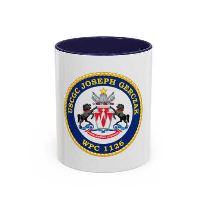 USCGC JOSEPH GERCZAK WPC 1126 (U.S. Coast Guard) Accent Coffee Mug