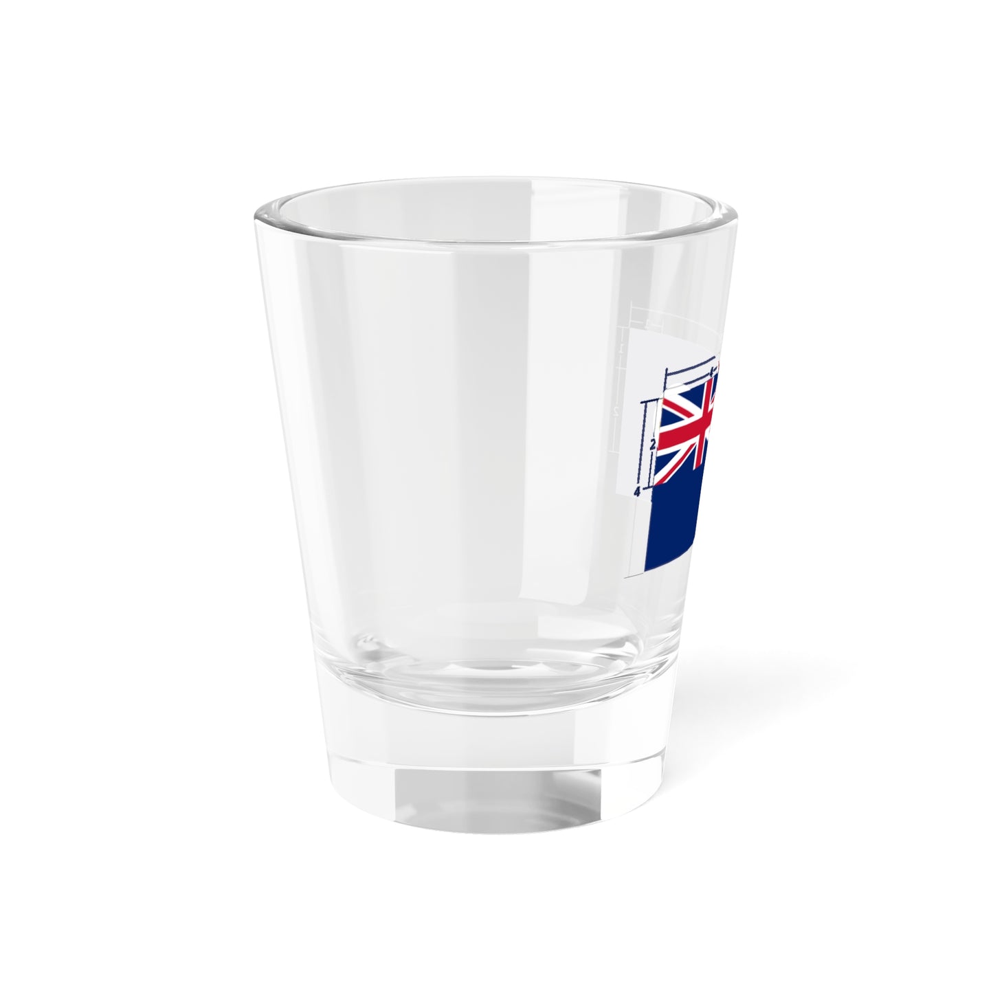 Flag of Hong Kong 1959 Construction (China) Shot Glass 1.5oz