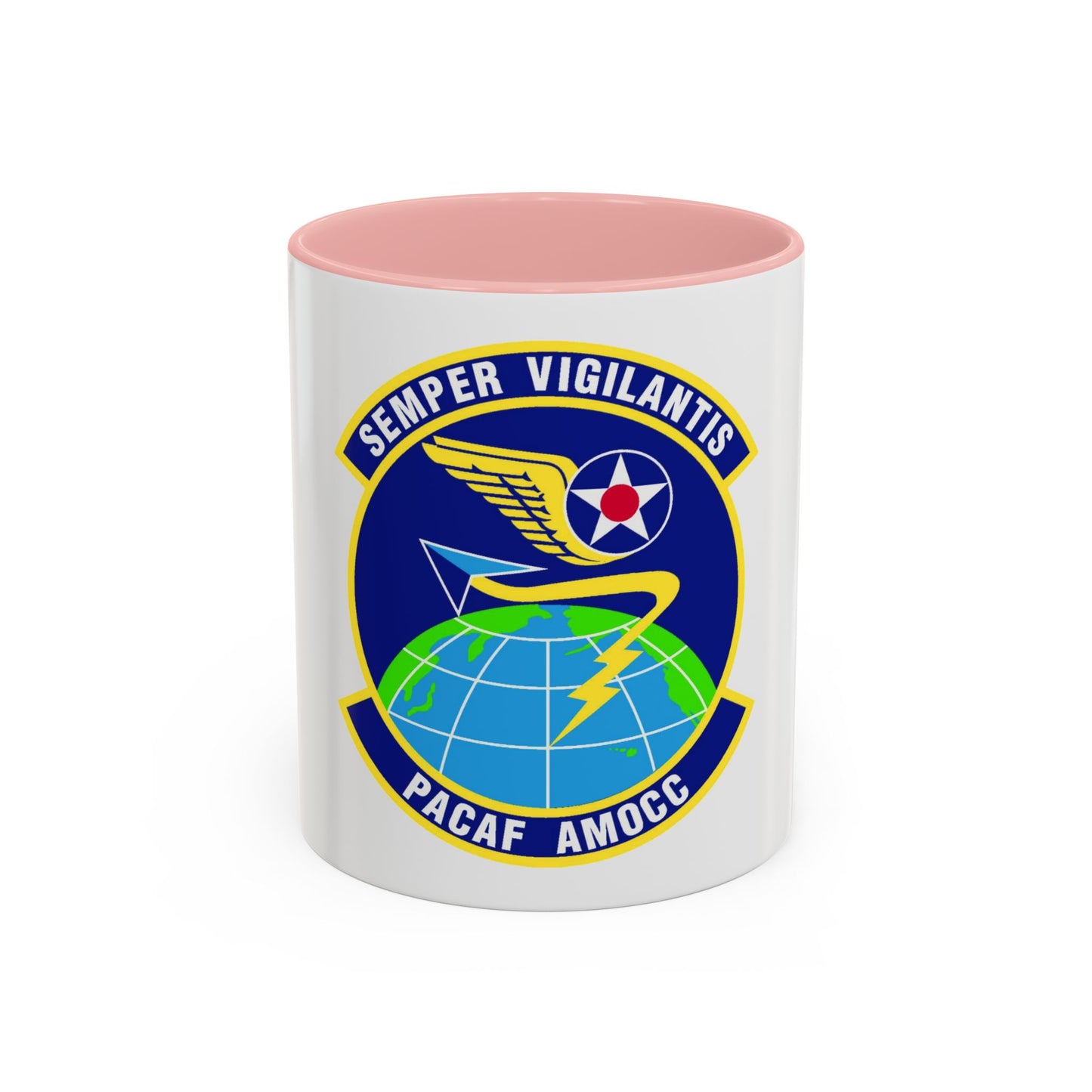 PACAF Air Mobility Operations Control Center (U.S. Air Force) Accent Coffee Mug