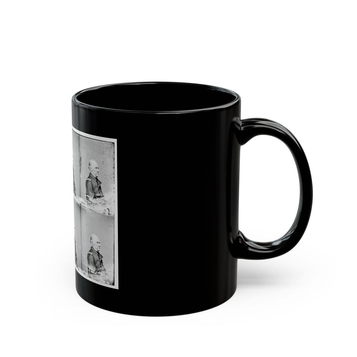 Adml. Shubrick, U.S.N. (U.S. Civil War) Black Coffee Mug