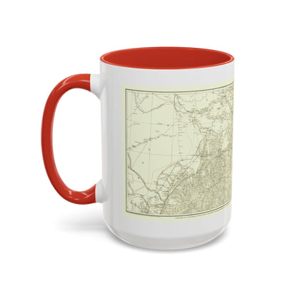 Asia - Kirin, Harbin, Vladivostok (1905) (Map) Accent Coffee Mug