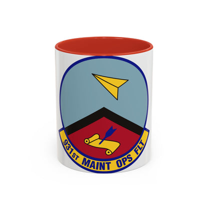 931st Maintenance Operations Flight (U.S. Air Force) Accent Coffee Mug