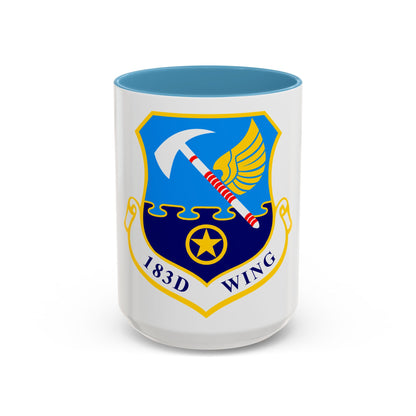 183d Wing emblem (U.S. Air Force) Accent Coffee Mug