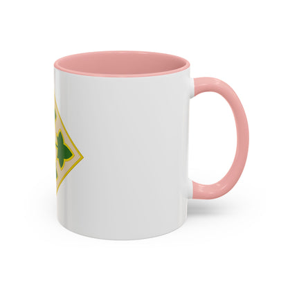 4th Infantry Division CSIB2 (U.S. Army) Accent Coffee Mug