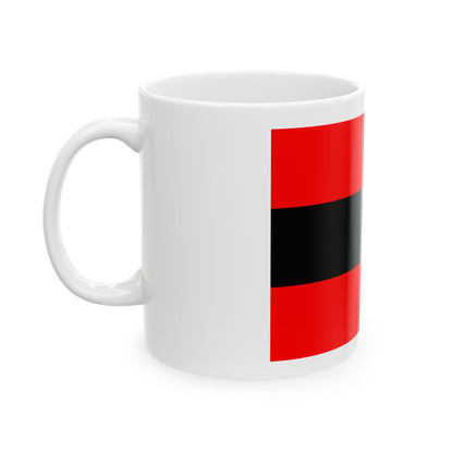 Civil Ensign of Albania - White Coffee Mug