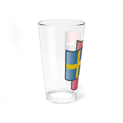Scandinavia flags Sweden (Denmark) Pint Glass 16oz