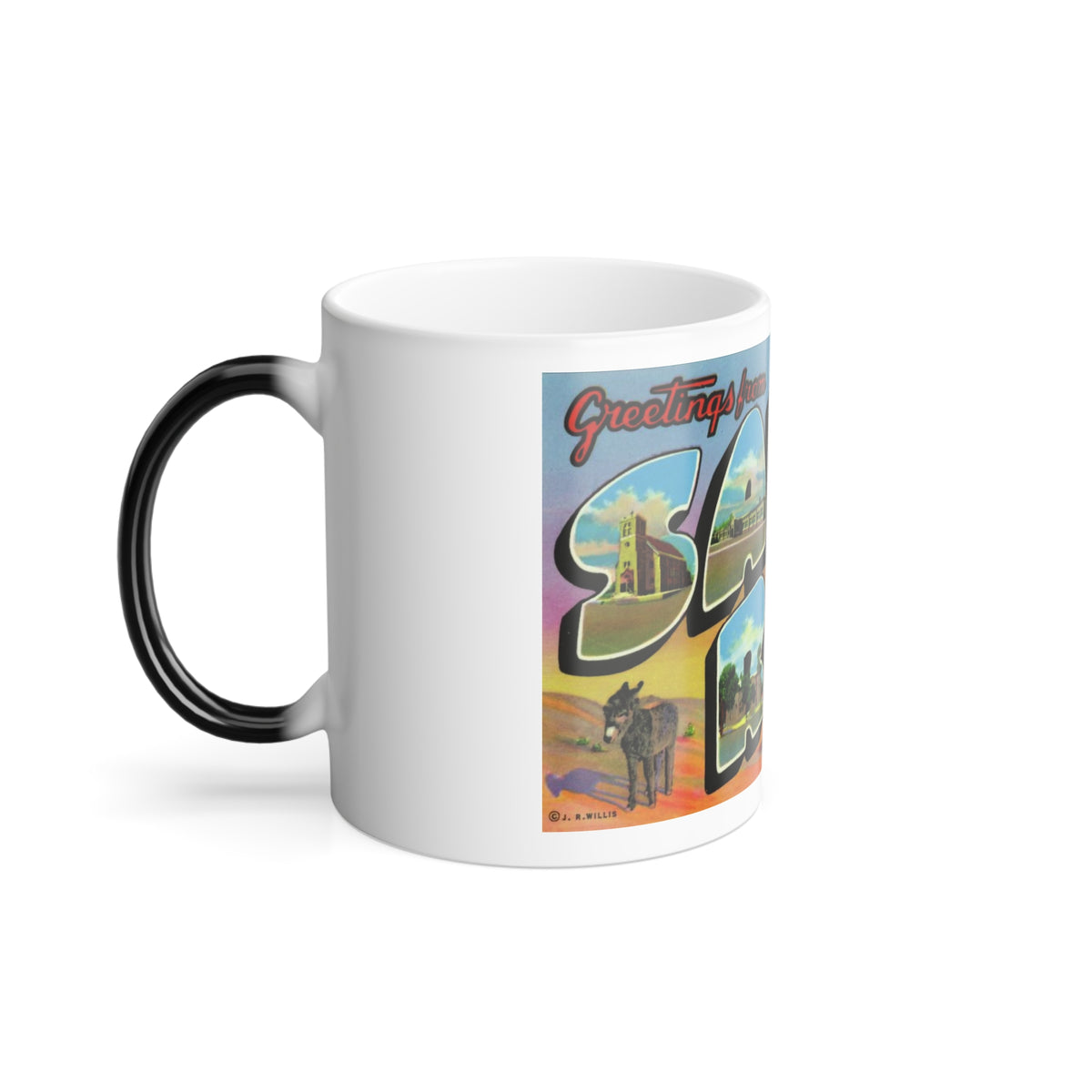 Greetings from Santa Rosa New Mexico (Greeting Postcards) Color Changing Mug 11oz