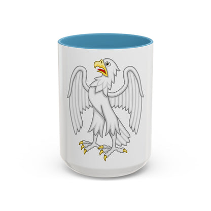 Silver Falcon Badge of Edward III - Accent Coffee Mug
