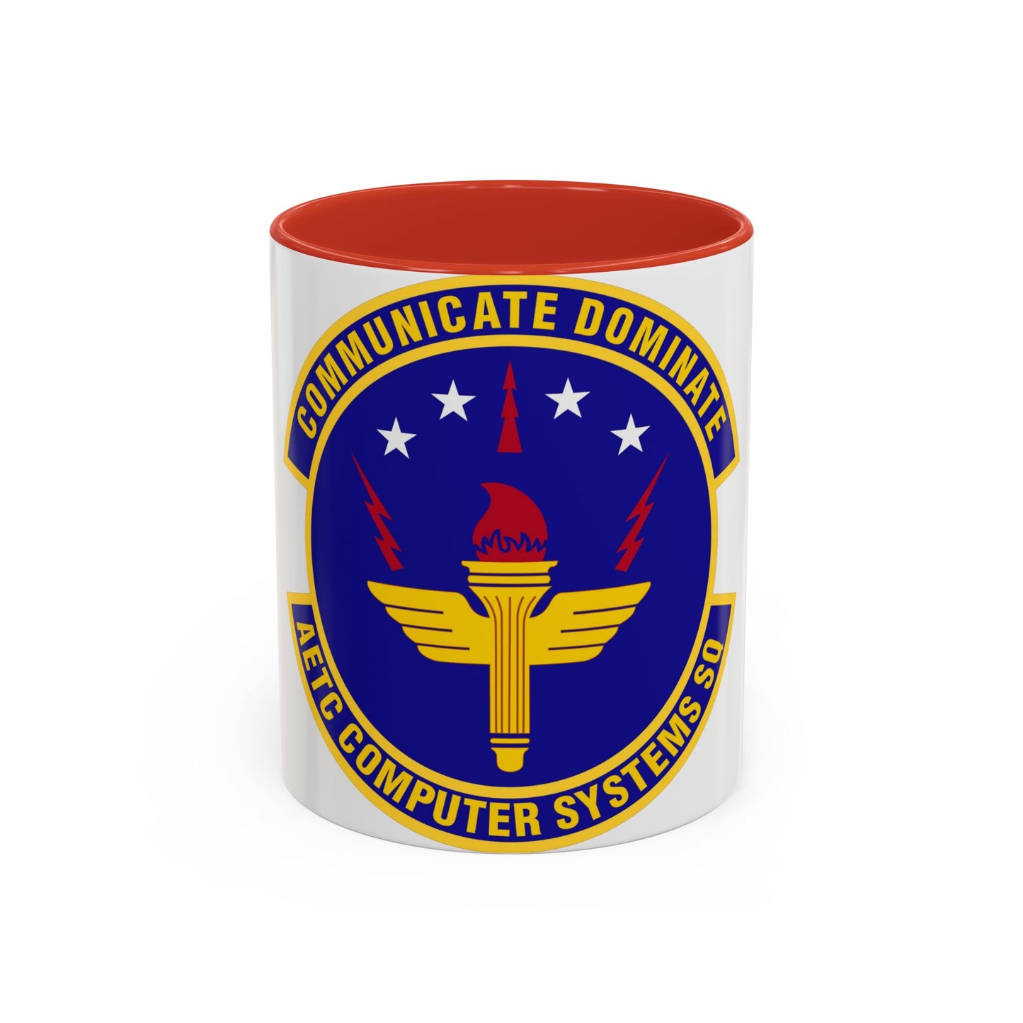 AETC Computer Systems Squadron (U.S. Air Force) Accent Coffee Mug