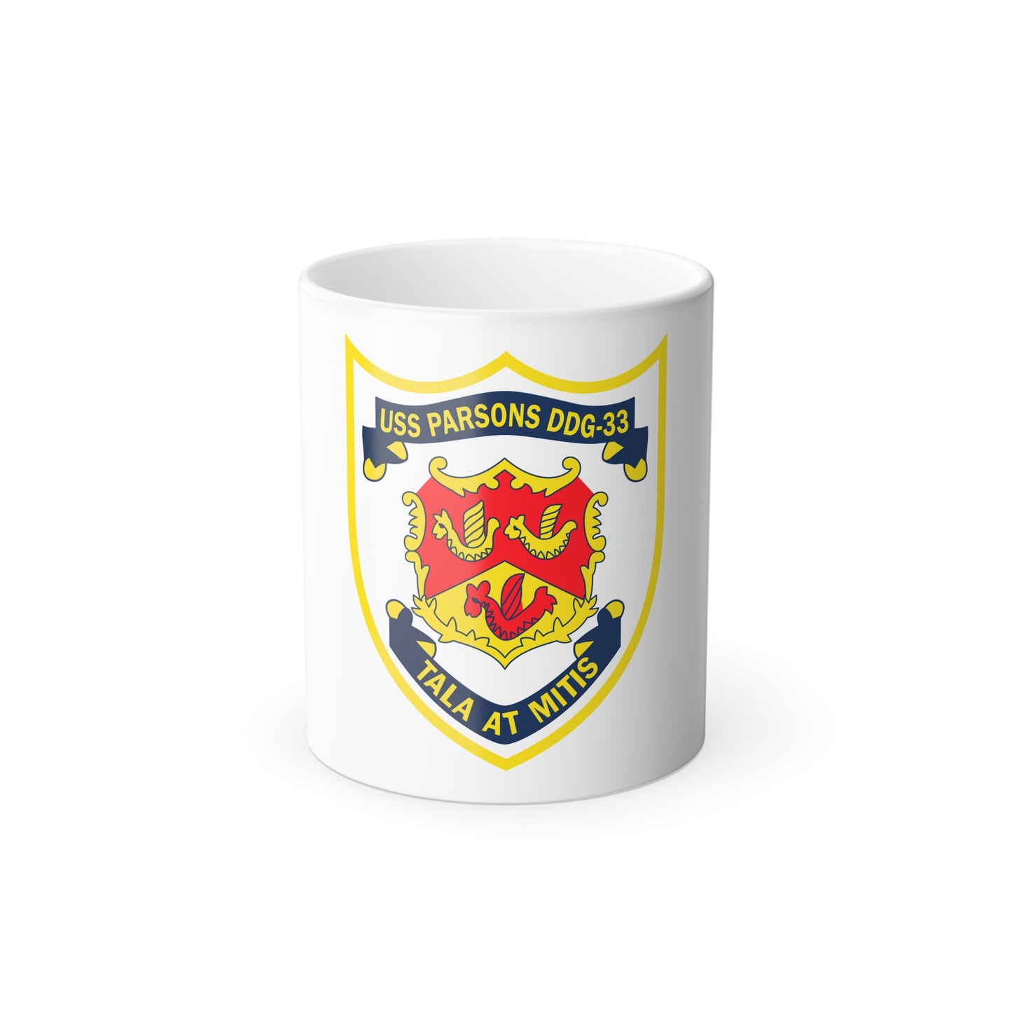 USS Parson DDG 33 Tala At Mitis (U.S. Navy) Color Changing Mug 11oz