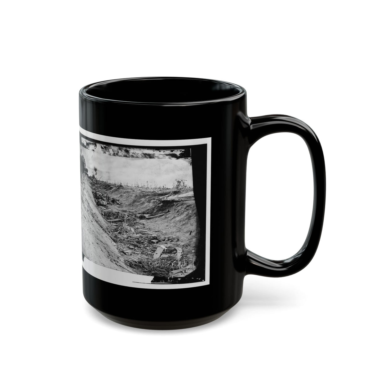 Antietam, Md. Confederate Dead In A Ditch On The Right Wing (U.S. Civil War) Black Coffee Mug