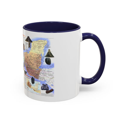 North America - Ancient Mesoamerica (1997) (Map) Accent Coffee Mug