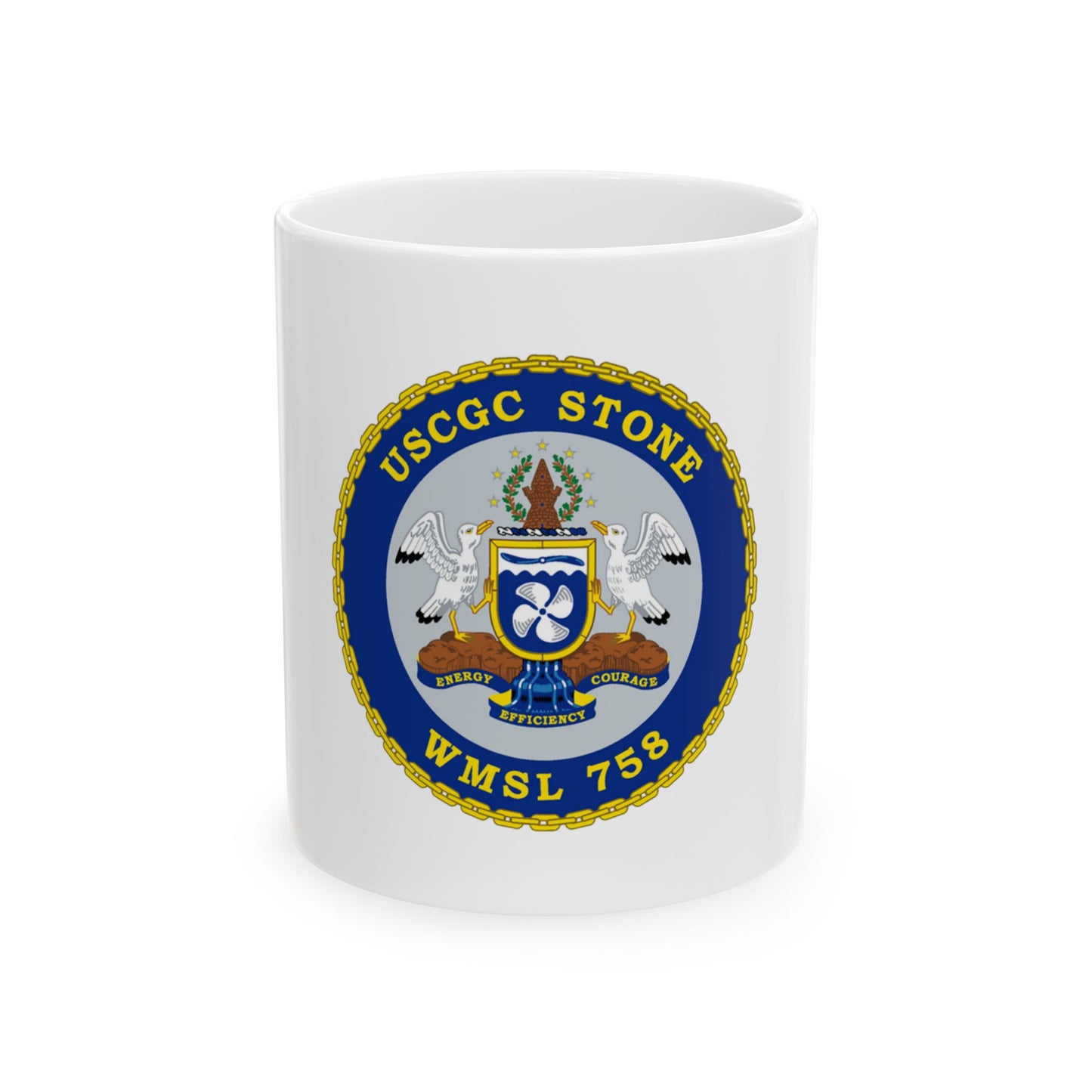 USCGC STONE WMSL 758 (U.S. Coast Guard) White Coffee Mug
