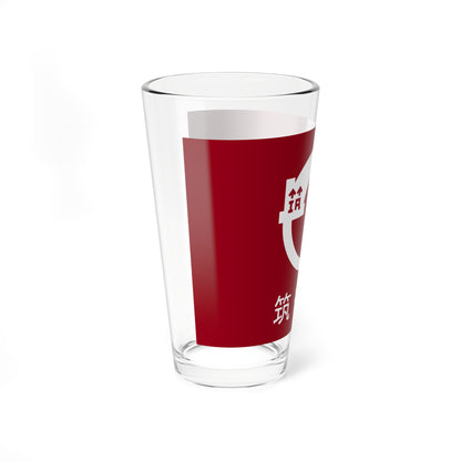 Flag of Chikugo Fukuoka (Japan) Pint Glass 16oz