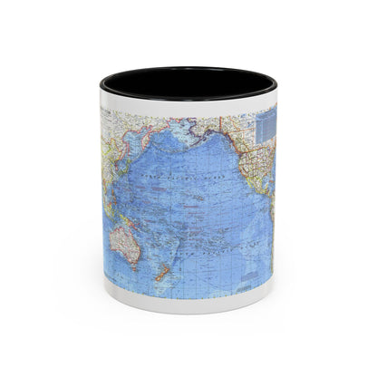 Pacific Ocean (1969) (Map) Accent Coffee Mug