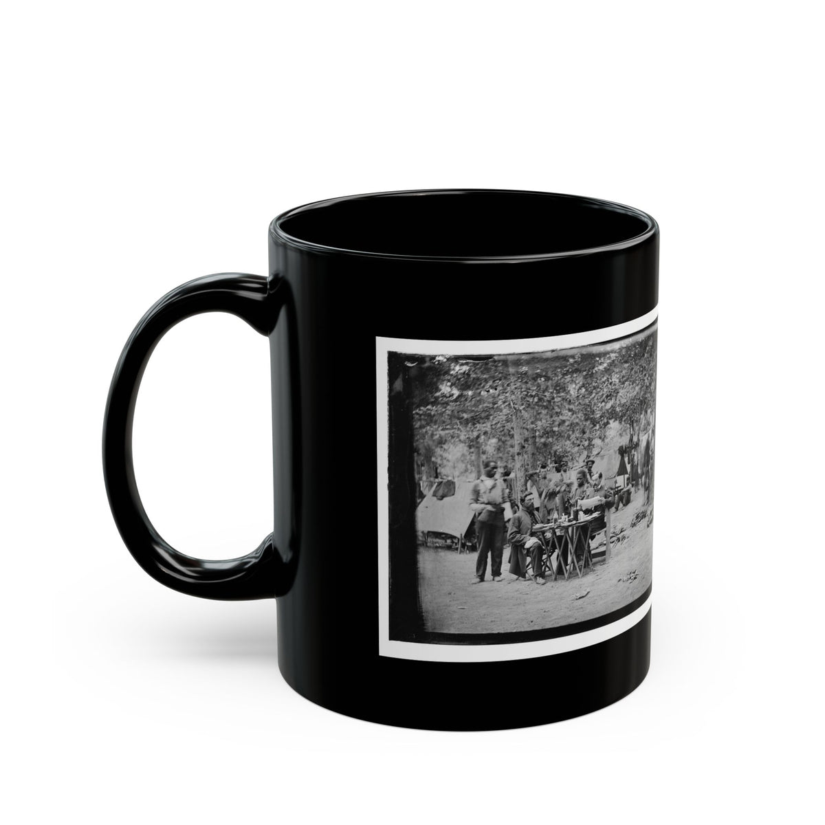 Bealeton, Virginia. Army Of The Potomac Officer's Mess Of Company D, 93d New York Infantry (U.S. Civil War) Black Coffee Mug