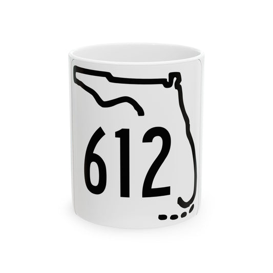 Florida 612 1955 (Florida) (Road Sign) White Coffee Mug