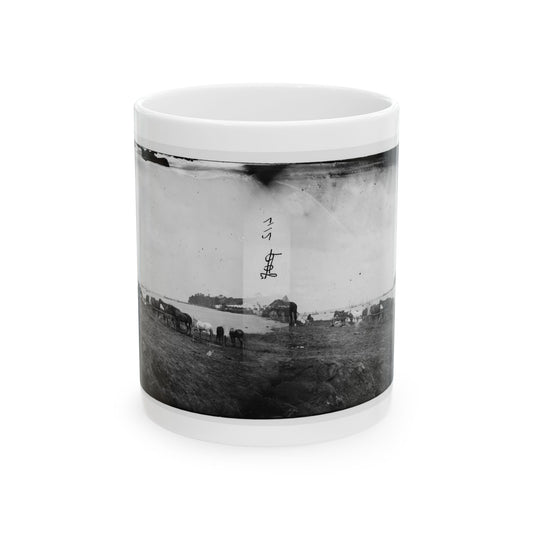 Belle Plain, Virginia. Encampment Of 2nd N.Y. And 1st Mass. Heavy Artillery (U.S. Civil War) White Coffee Mug