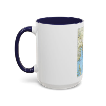 Japan and Adjacent Regions (1944) (Map) Accent Coffee Mug