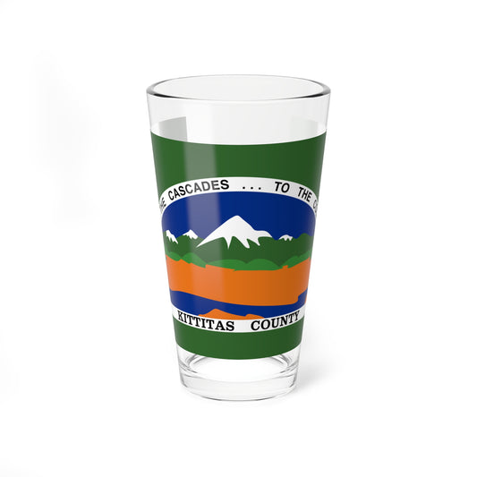 Flag of Kittitas County Washington (United States) Pint Glass 16oz