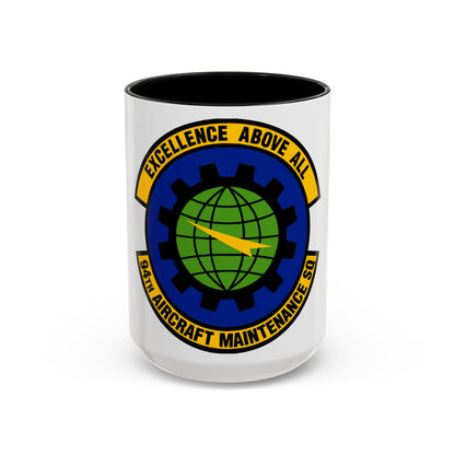 94 Aircraft Maintenance Squadron AFRC (U.S. Air Force) Accent Coffee Mug