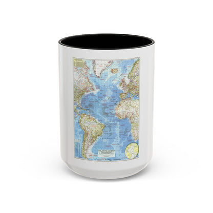 Atlantic Ocean (1955) (Map) Accent Coffee Mug
