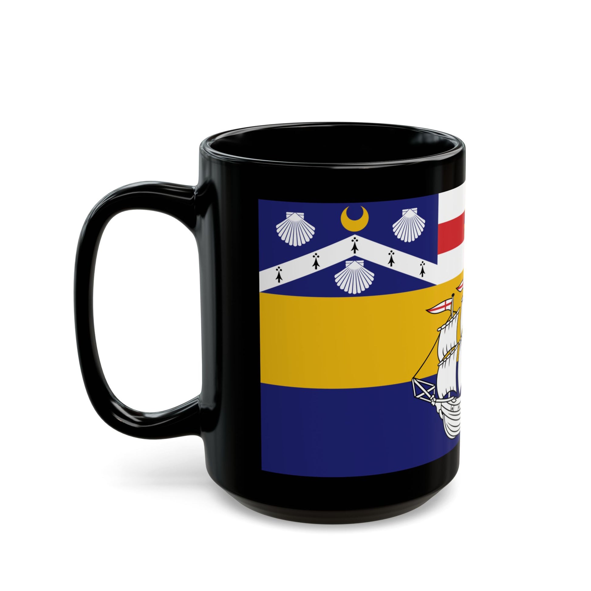 Flag of the City of Sydney Australia - Black Coffee Mug-Go Mug Yourself