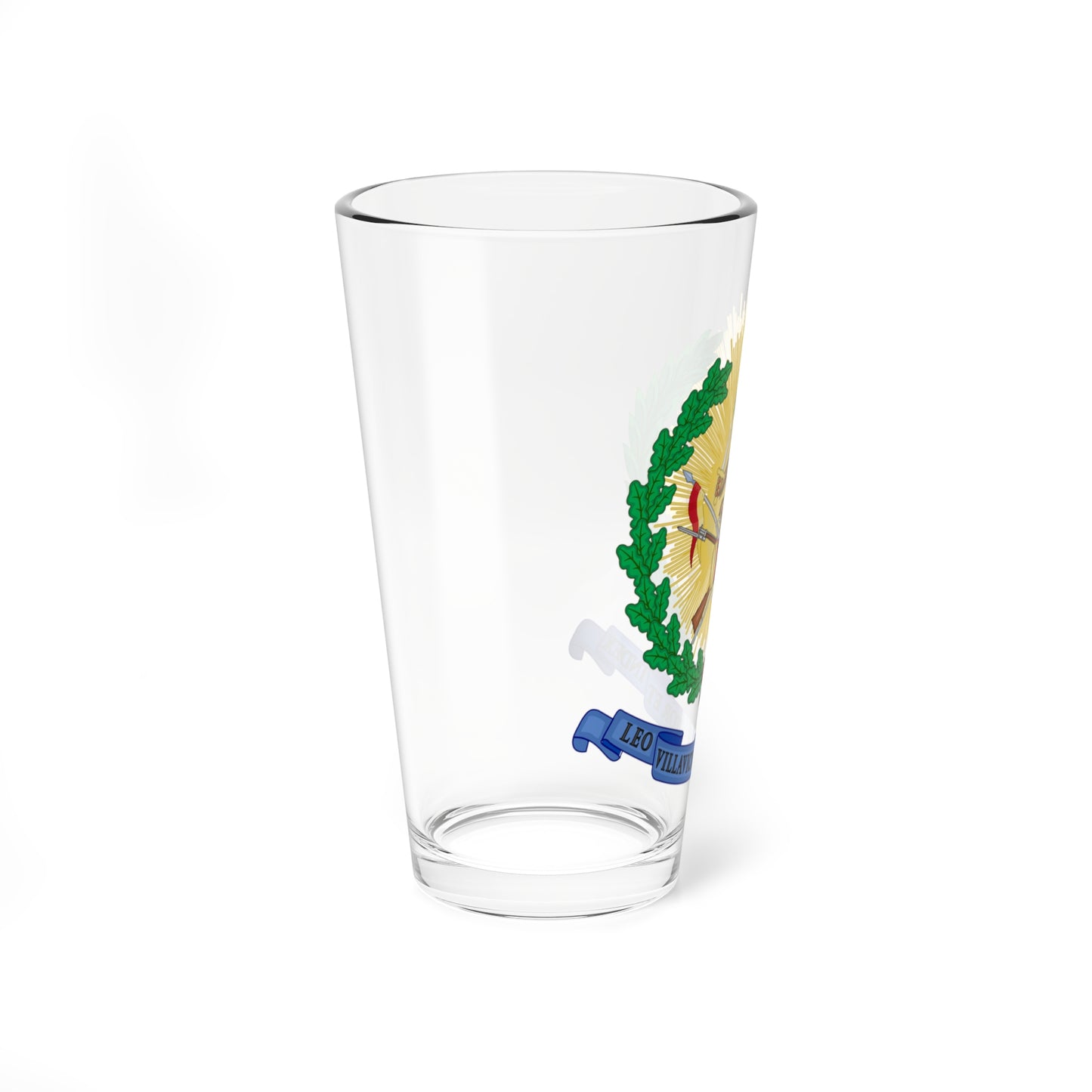 Emblem of the Cavalry Regiment Villaviciosa (Spain) (Coat of Arms) Pint Glass 16oz