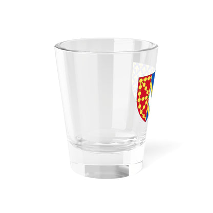 Coat of Arms of Isabella of France Queen Consort of Navarre (Spain) (Coat of Arms) Shot Glass 1.5oz